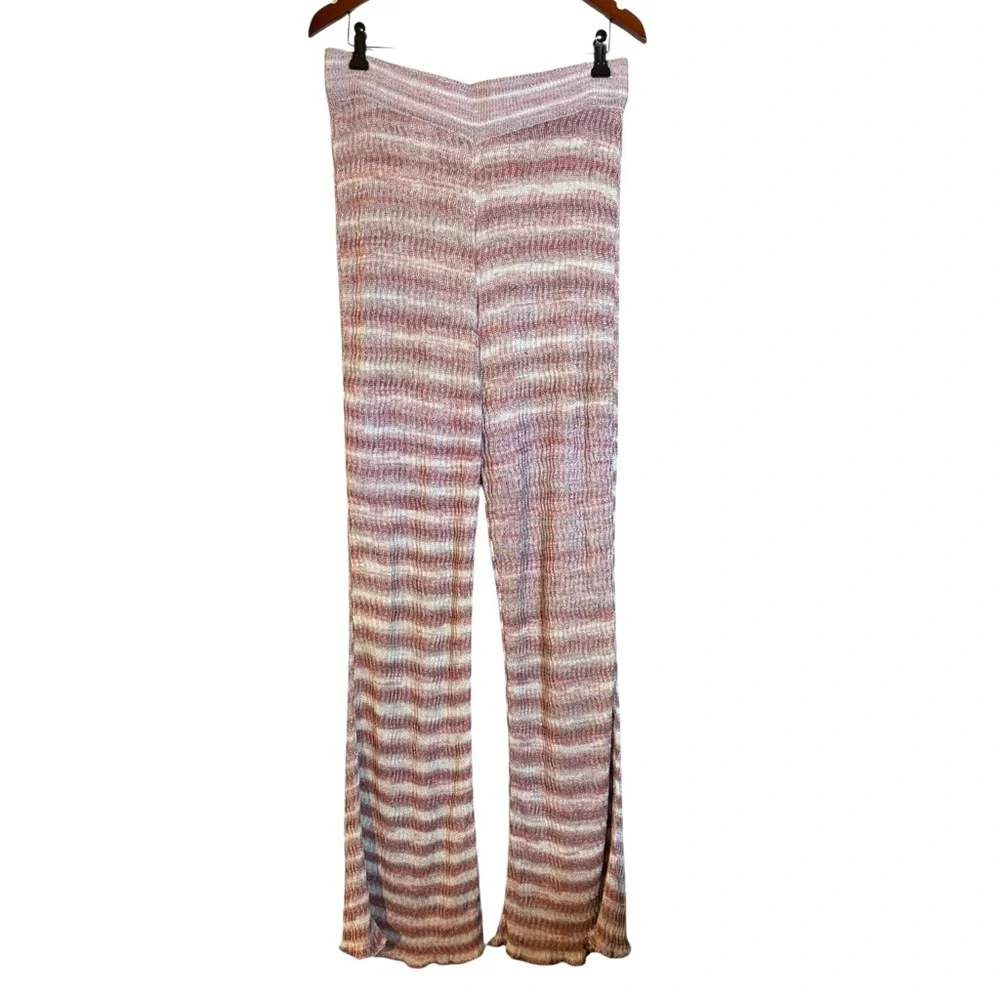 Eckhaus Latta Blue & Burgundy Mirage Lounge Pants in Sz XL
